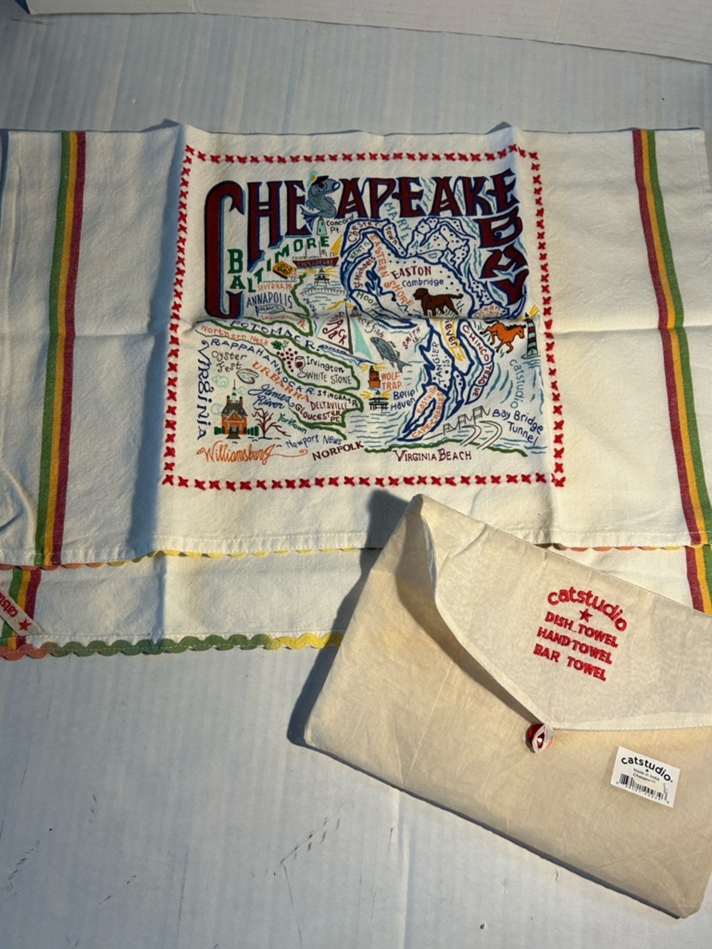 Catsudio Chesapeake Bay Dish Towel